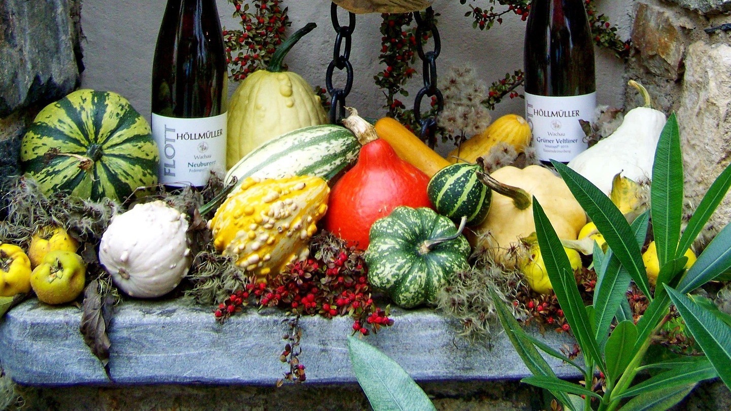 カラフルな果物の飾り付け